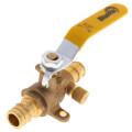Product Image of 1/2" Expansion PEX Full Port Ball Valve w/ Waste Drain & Drop Ear Elbow (Lead Free)