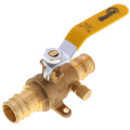 Product Image of 3/4" Expansion PEX Full Port Ball Valve w/ Waste Drain & Drop Ear Elbow (Lead Free)