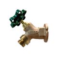 Product Image of 1/2" FPT Brass Sillcock, Green Handle w/ Hose Thread Vacuum Breaker (Lead Free)