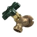 Product Image of 1/2" or 3/4" Sweat Brass Sillcock, Blue Handle (Lead Free)