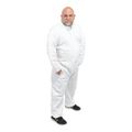 Product Image of ProShield 50 NB120S Coverall w/ Collar, Open Wrists and Ankles, White, Medium (Pack of 25)