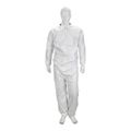 Product Image of ProShield 50 NB125S Coverall w/ Collar, Elastic Wrists and Ankles, White, Small (Pack of 25)