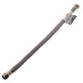 Product Image of PRO1F16 16" Braided Stainless Steel Hose Faucet Connector (3/8" Compression x 1/2" FIP)