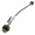 Product Image of PRO1F16CS 16" Click Seal Braided Stainless Steel Hose Faucet Connector (3/8" Compression x 1/2" FIP)