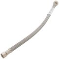 Product Image of 16" Pro-Series Braided Stainless Steel Hose Toilet Connector w/ Metal Nut (3/8" Compression x 7/8" Ballcock)