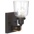 Product Image of Rushton 1 Light Clear Glass Bath Vanity Light (Graphite), P300226-143
