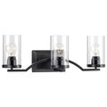 Product Image of Lassiter 3 Light Clear Glass Bath Vanity Light (Brushed Nickel), P300258-009