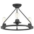 Product Image of Debut 3 Light Semi-Flush Convertible Ceiling Light (Brushed Nickel), P350036-009