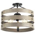 Product Image of Gulliver 3 Light Semi-Flush Convertible Ceiling Light (Galvanized), P350049-141