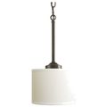 Product Image of Inspire 1 Light Pendant (Linen/Antique Bronze), P5065-20