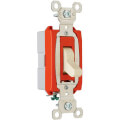 Product Image of Industrial Extra Heavy-Duty Single Pole Spec-Grade Toggle Switch, 20A - Ivory (120/277V)