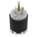 Product Image of Extra-Hard Use Spec-Grade Plug, 2P, 3-Wire, 15A, NEMA 5-15P - Black/White (125V)