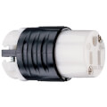 Product Image of Extra-Hard Use Spec-Grade Connector, 2P, 3-Wire, 15A, NEMA 5-15R - Black/White (125V)