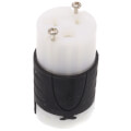 Product Image of Extra-Hard Use Spec-Grade Connector, 2P, 3-Wire, 20A, NEMA 5-20R - Black/White (125V)