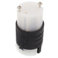Product Image of Extra-Hard Use Spec-Grade Connector, 2P, 3-Wire, 20A, NEMA 6-20R - Black/White (250V)
