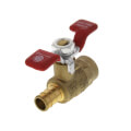 Product Image of 1/2" PEX x 1/2" Sweat Ball Valve w/ T-Handle (Lead Free)