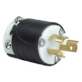 Product Image of Turnlok Industrial Grade Plug, 15A, NEMA L7-15P - Black/White (277V)