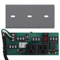 Product Image of UPS Power Control Center, 10A Switch / Circuit Breaker, 120 Vac, 2 Outlets, Terminals, Status Contacts, 2-3/4" Track Mount