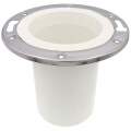 Product Image of 3" x 4" PVC Closet Flange w/ Stainless Steel Ring