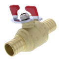 Product Image of 1" PEX x 1" PEX Ball Valve, T-Handle (Lead Free)