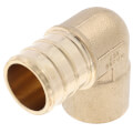 Product Image of 3/4" PEX x 1/2" Copper Pipe DZR Brass Elbow (Lead Free)