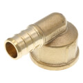 Product Image of 1/2" PEX Crimp x FNPT DZR Brass Threaded Elbow (Lead Free)