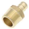 Product Image of 1/2" PEX Crimp x 1/2" NPT DZR Brass Male Adapter (Lead Free)