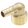 Product Image of 1/2" PEX x 3/4" Male Threaded DZR Brass Elbow (Lead Free)