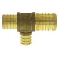 Product Image of 1-1/4" PEX x 1" PEX x 3/4" PEX Brass Tee (Lead Free)