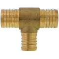 Product Image of 1-1/2" PEX x 1-1/2" PEX x 1-1/4" PEX Brass Tee (Lead Free)