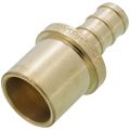 Product Image of 3/8" PEX x 1/2" Male Sweat Copper Fitting DZR Brass Adapter (Lead Free)