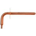 Product Image of 3/8" PEX Crimp Copper Stub Out Elbow w/ Ear (3-1/2" x 8")
