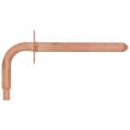 Product Image of 1/2" PEX Crimp Copper Stub Out Elbow w/ Ear (3-1/2" x 8")