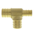 Product Image of 3/4" PEX x 1/2" PEX x 3/4" PEX Brass Tee (Lead Free)
