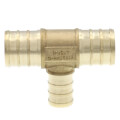 Product Image of 3/4" PEX x 3/4" PEX x 1/2" PEX DZR Brass Tee (Lead Free)