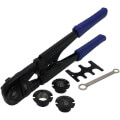 15" Quick-Change Multi-Jaw Pex Crimp-All Tool Kit w/ Plastic Case (3/8", 1/2", 5/8", 3/4", and 1")