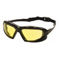 Product Image of Highlander Plus Safety Glasses, Black Foam Lined Frame, Amber H2X Anti-Fog Lens