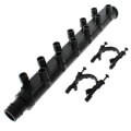 Product Image of 1" EP Branch Multi-Port Tee w/ 1/2" Outlets & Mounting Clips (12 Outlets)