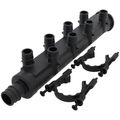 Product Image of 3/4" EP Branch Multi-Port Tee w/ 1/2" Outlets & Mounting Clips (8 Outlets)