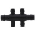 EP Flow-Through Opposing Port Multi-Port Tee, 4 Outlets, 3/4"