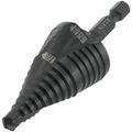 Product Image of Step Drill Bit, Quick Release, Double Spiral Flute, 7/8 to 1-1/8"