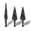 Product Image of 3-Piece Double-Fluted Quick-Release Step Drill Bit Set
