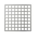 Product Image of 5" x 5" Squares Pattern Decorative Plate for Q 5, QD 5, QDB 5 (Satin Stainless)