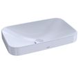 Product Image of LT426G#01 Arvina Rectangular 23" Vessel Bathroom Sink w/ CEFIONTECT (Cotton White)