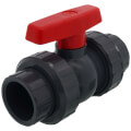 Product Image of 1-1/2" QTA PVC Compact Ball Valve w/ Socket and EPDM O-Rings, TPV seats (Gray)