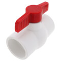 Product Image of 2" QVC SCH 40 PVC Compact Ball Valve w/ EPDM O-Ring - White (Socket)