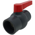 Product Image of 2-1/2" QVC SCH 80 PVC Compact Ball Valve w/ EPDM O-Ring - Gray (Socket)