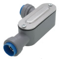 1/2" Rigid & IMC Push Install Type-LB Conduit Body