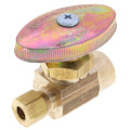 Product Image of 1/2" Nominal Sweat x 1/4" OD Compression Multi-Turn Straight Stop Valve (Rough Brass)