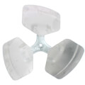 Product Image of 18" Aluminum 3 Blade Fixed Hub Fan Blade, CW (27° Pitch)